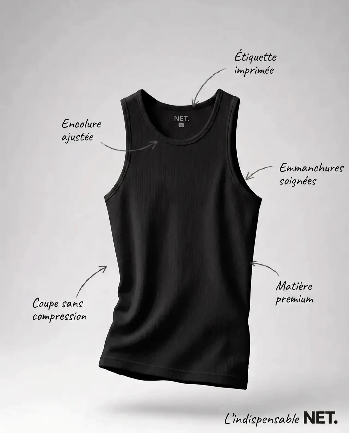 Stretch Fit Tank - Pack de 6