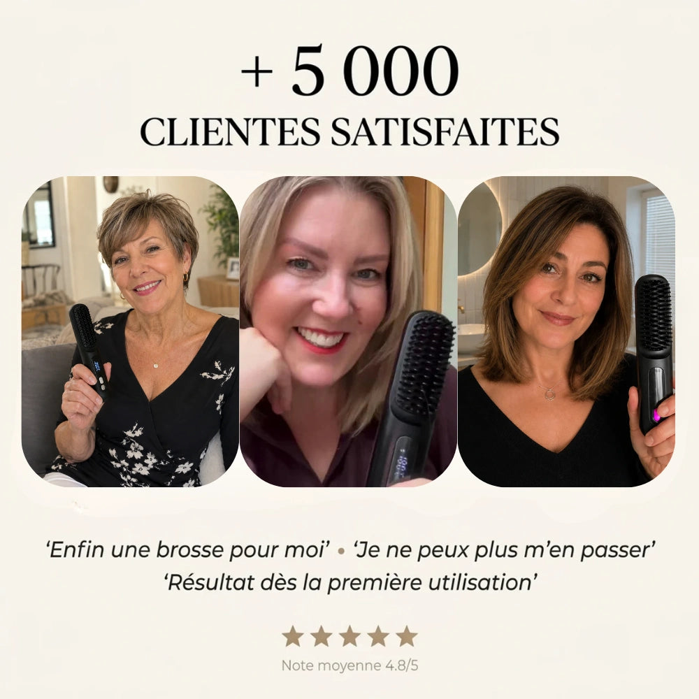 Aura - Brosse pour cheveux courts