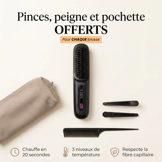 Aura - Brosse pour cheveux courts